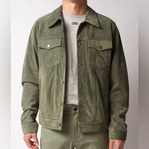 Frame Modern Suede Trucker Jacket
